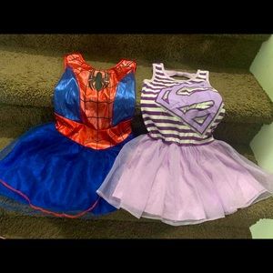 🍂Bundle superhero girls dress size 5/6